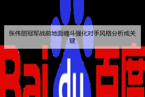 张伟丽冠军战前地面缠斗强化对手风格分析成关键